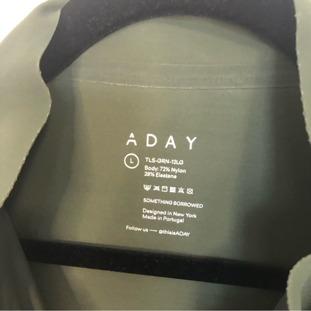 Aday Something Borrowed Shirt Technical Silk Moss… - image 4